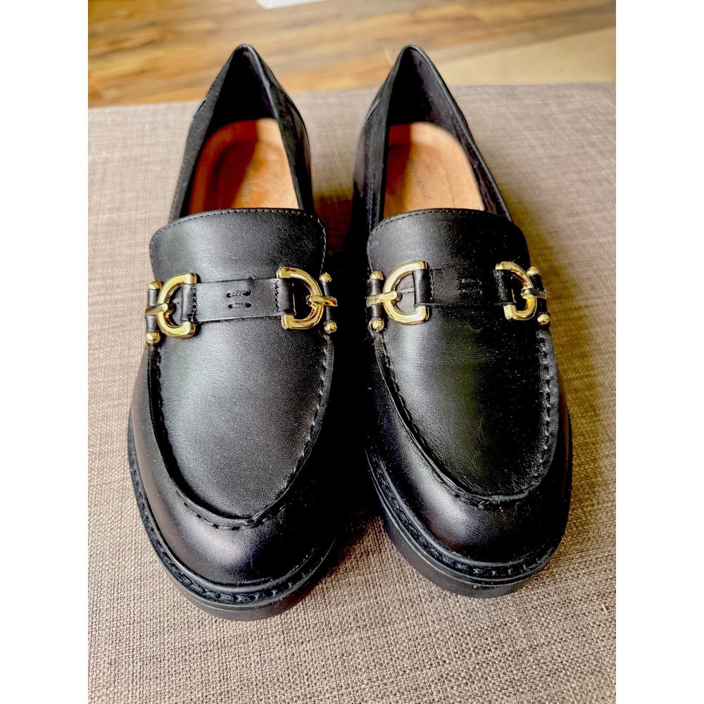 Easy Spirit Kinndle Lug Sole Loafers Womens Black  KINNDLE Sz 9 New No Box